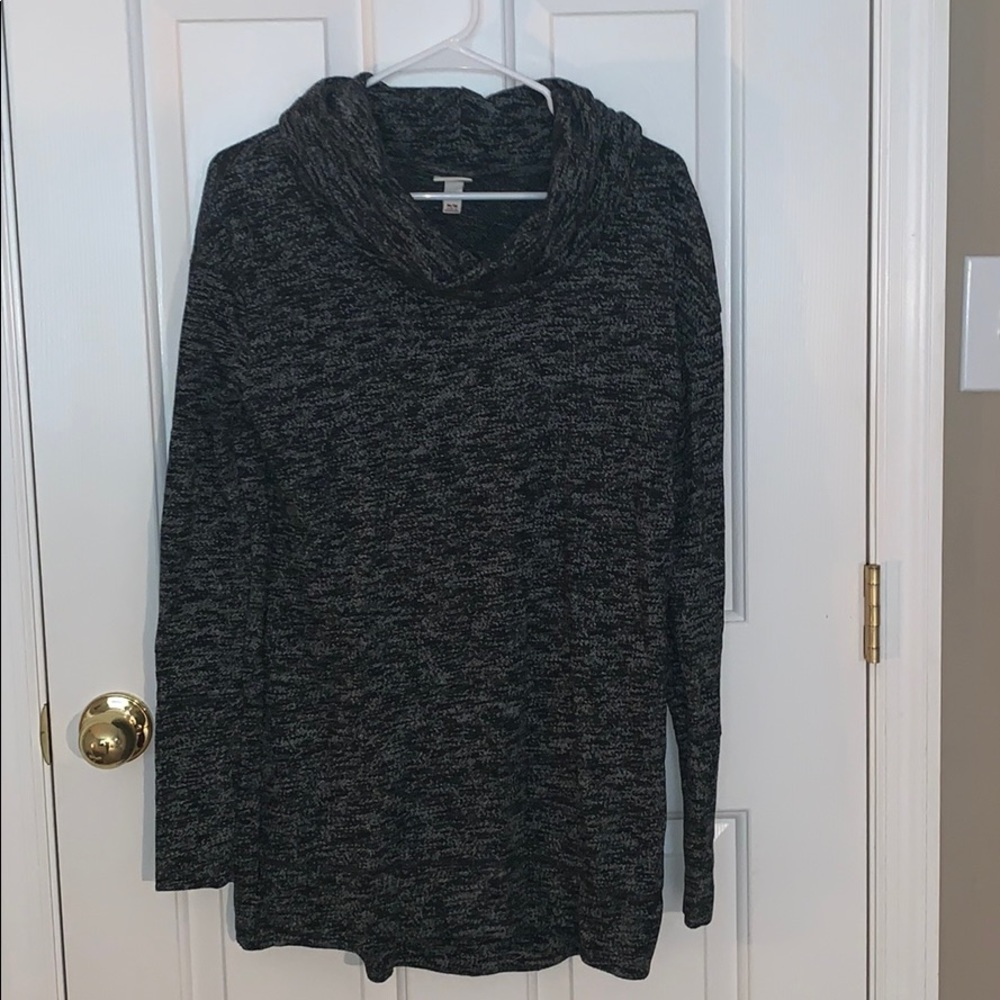 Grey cowl neck tunic